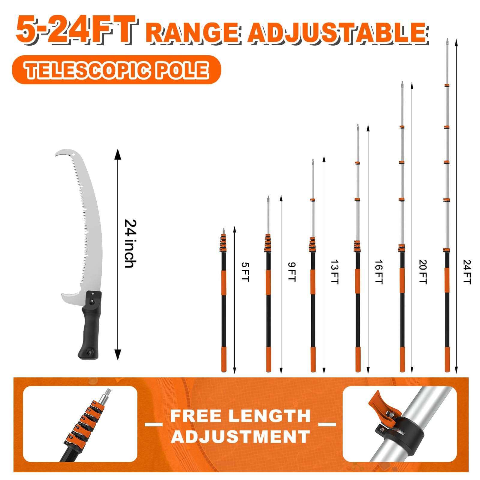 Anbule custom branch cutter telescopic poles manufacturer