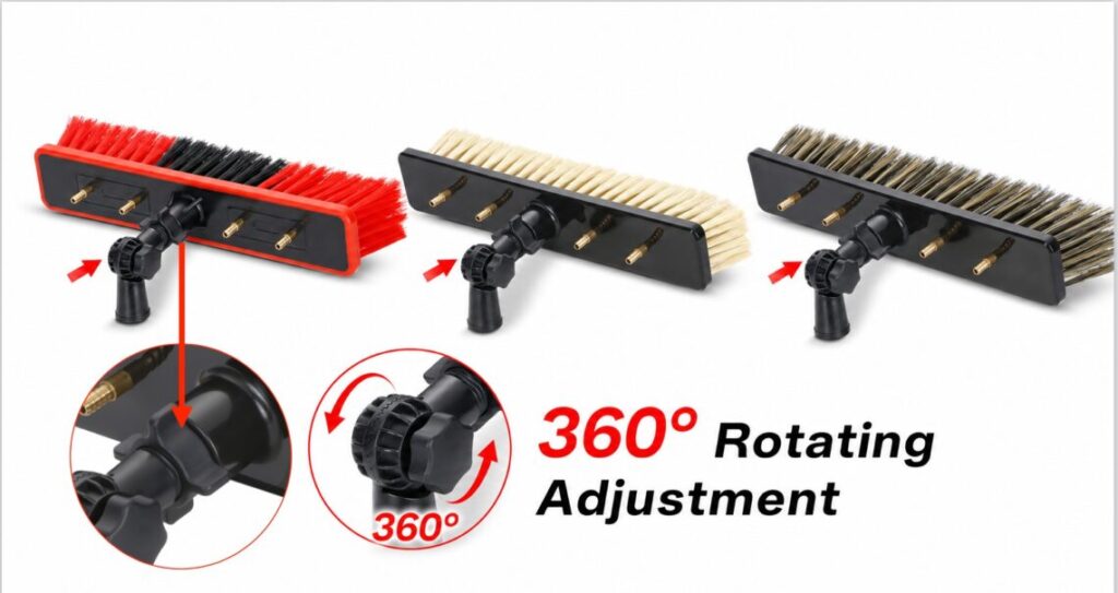 Anbule 360 Degree Rotating Adjustment Water Fed Pole Brush