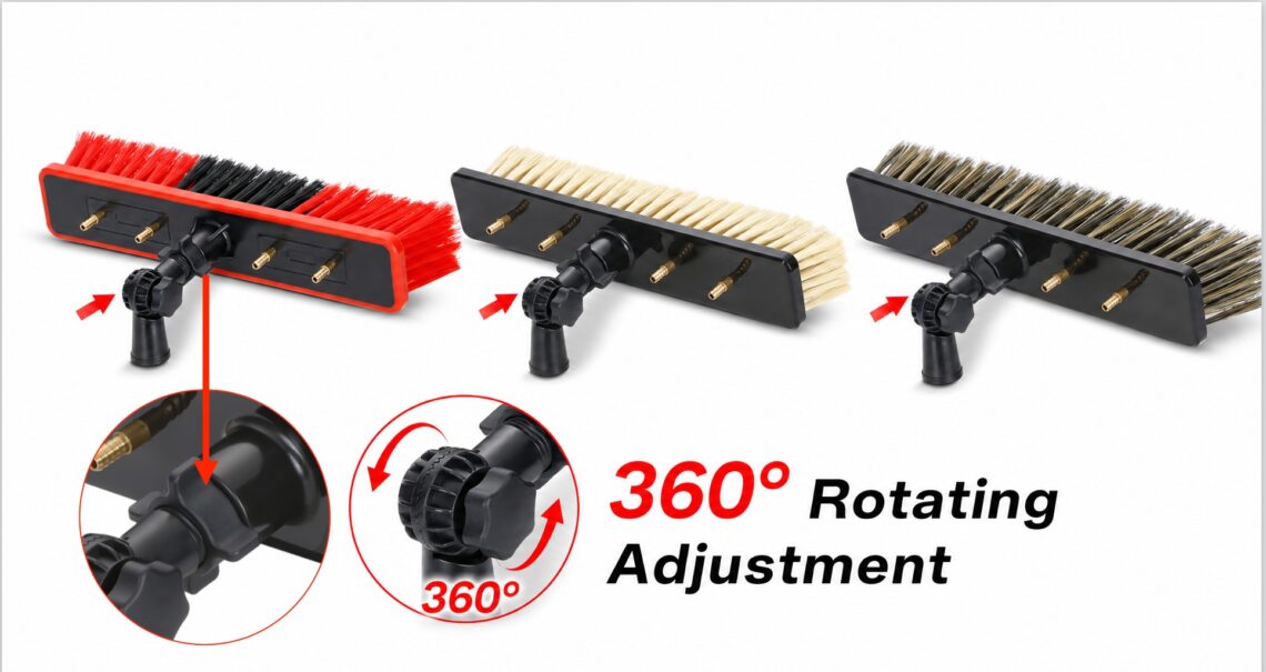 Anbule 360 Degree Rotating Adjustment Water Fed Pole Brush